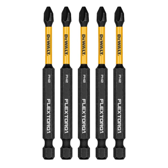 DEWALT 3.5" Phillips #2 Flextorq, 5 pack