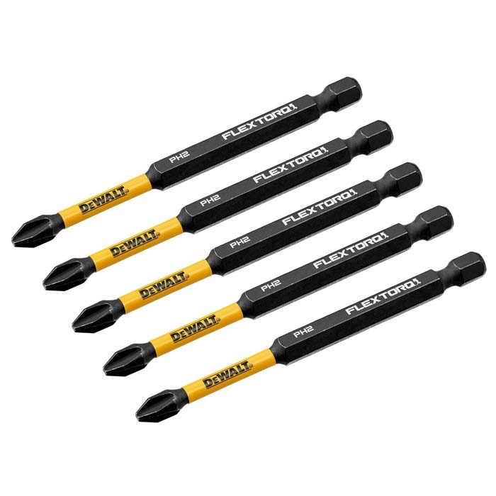 DEWALT 3.5" Phillips #2 Flextorq, 5 pack