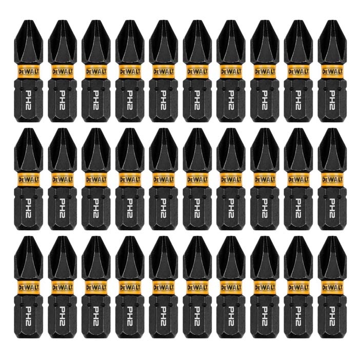 DEWALT 1" Phillips #2 Flextorq,  30 pack