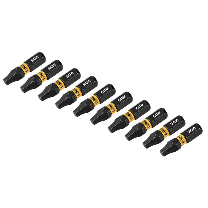 DEWALT 1" Square #2 Flextorq, 10 pack