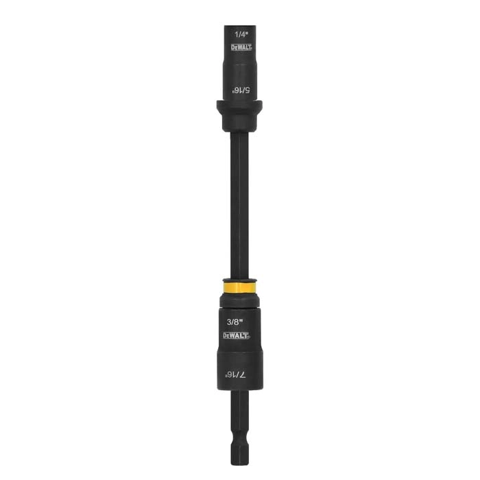 DEWALT ¼” & 5/16 Socket, 3/8 & 7/16 Socket, 6” Extension