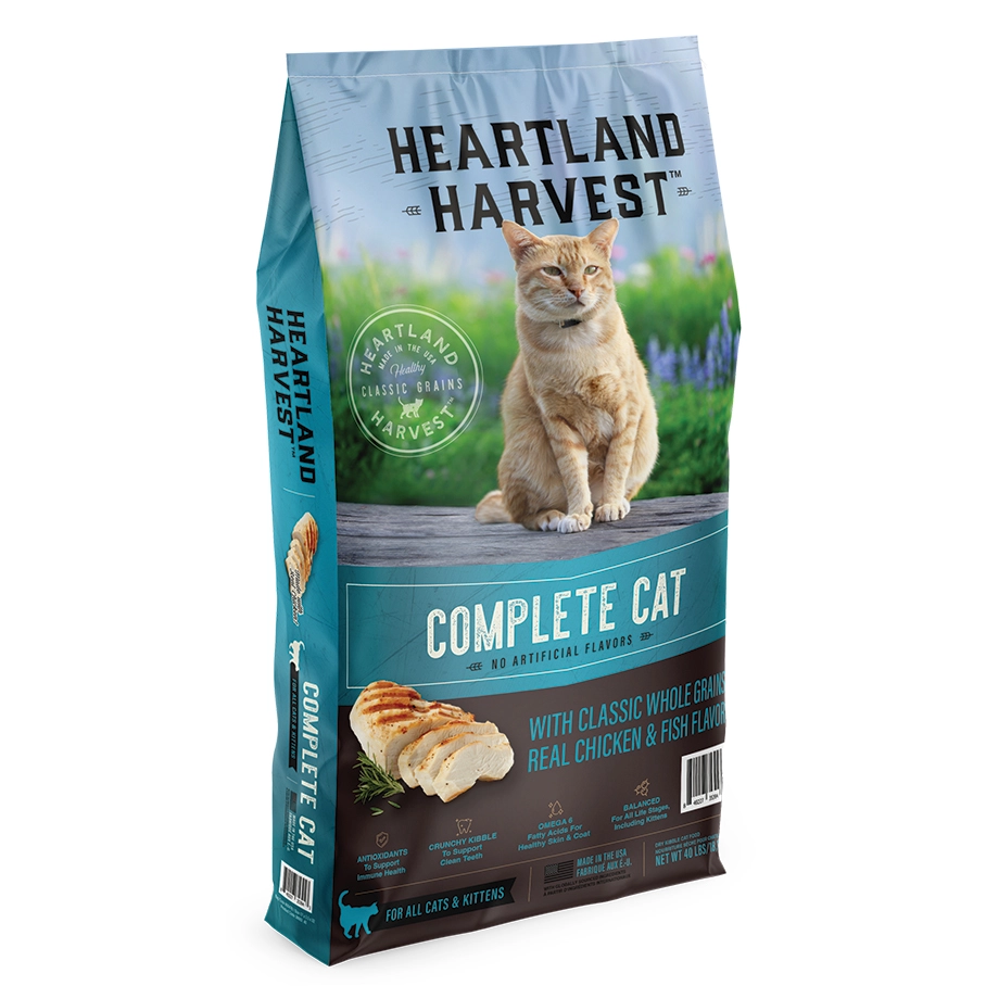 HEARTLAND HARVEST™ Complete Cat with Classic Whole Grains, Real Chicken & Fish Flavor, 40 lbs.
