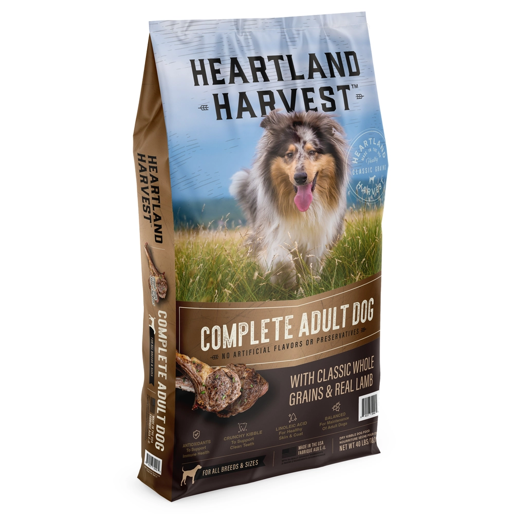HEARTLAND HARVEST™ Complete Adult Dog with Classic Whole Grains & Real Lamb, 40 lbs.