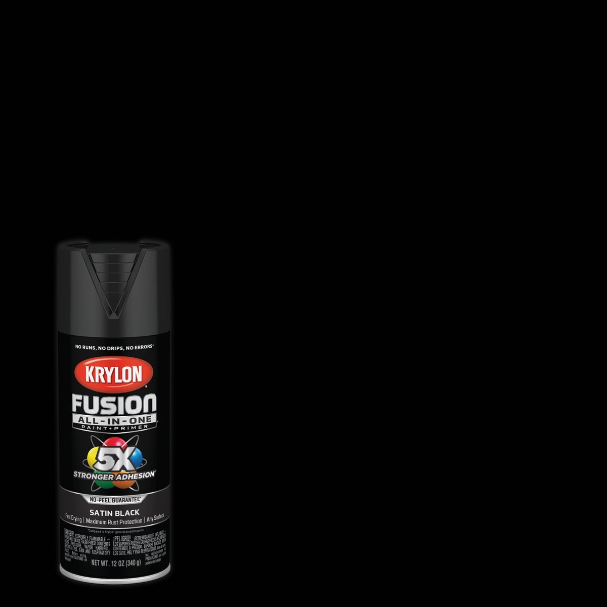 KRYLON® Fusion All-In-One Satin Spray Paint & Primer, Black