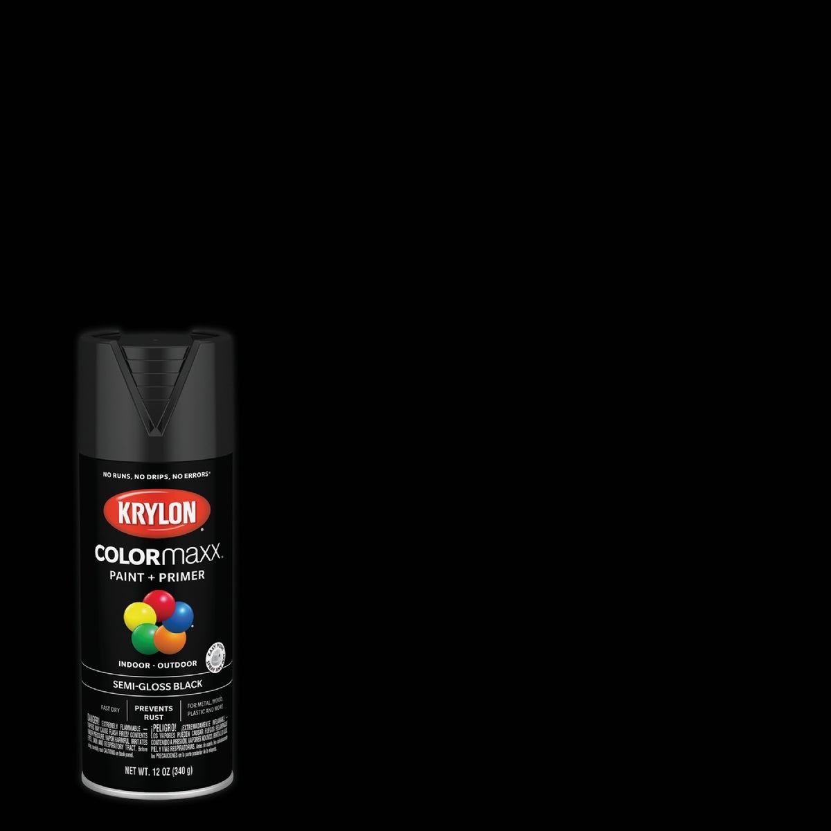 KRYLON® ColorMaxx 12 oz. Semi-Gloss Spray Paint, Black