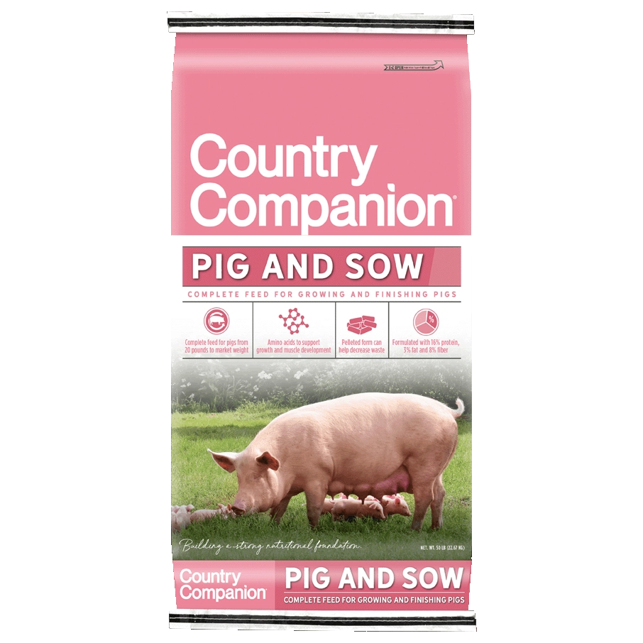 Country Companion Pig & Sow Feed, 50 lbs. Bag