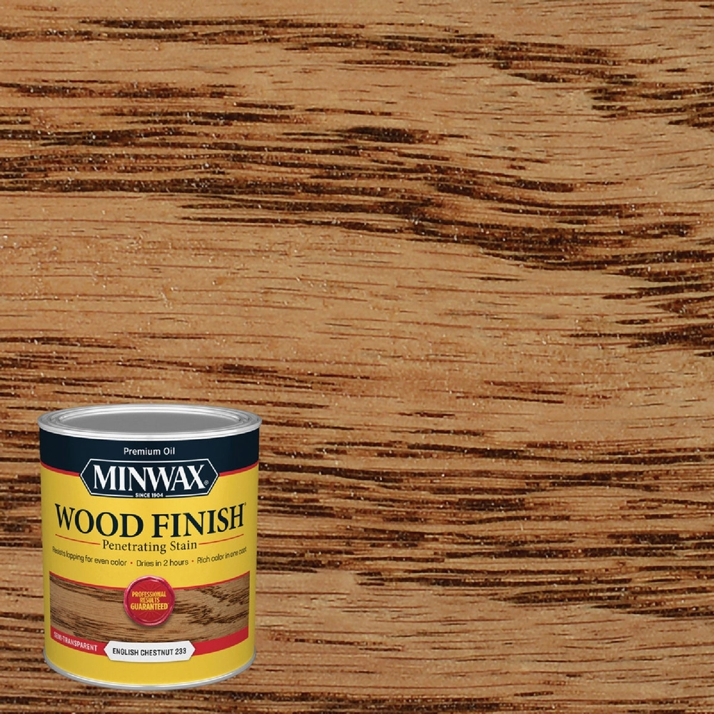 Minwax Wood Finish Penetrating Stain, English Chestnut, 1 Qt.