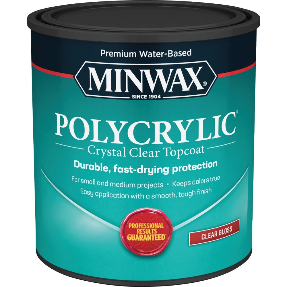 Minwax Polycrylic 1 Qt. Gloss Water Based Protective Finish