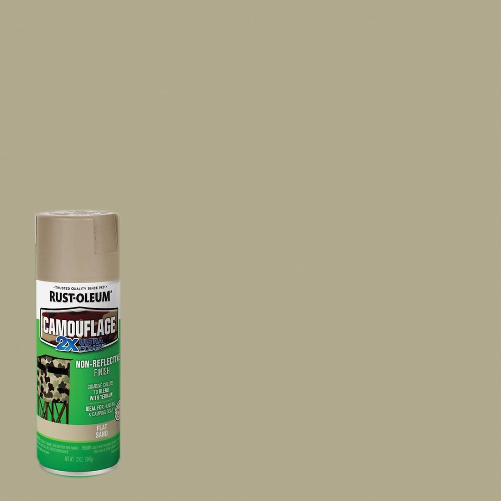 Rust-Oleum Camouflage 12 Oz. Flat Spray Paint, Sand