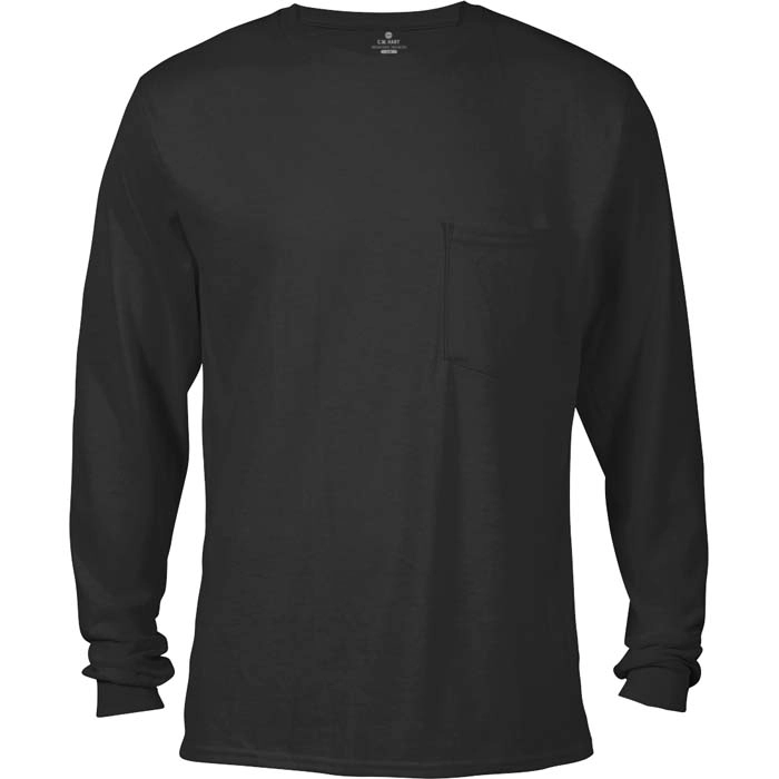 C.W. Hart™ Men&apos;s Long Sleeve Crew Neck Pocket T-Shirt