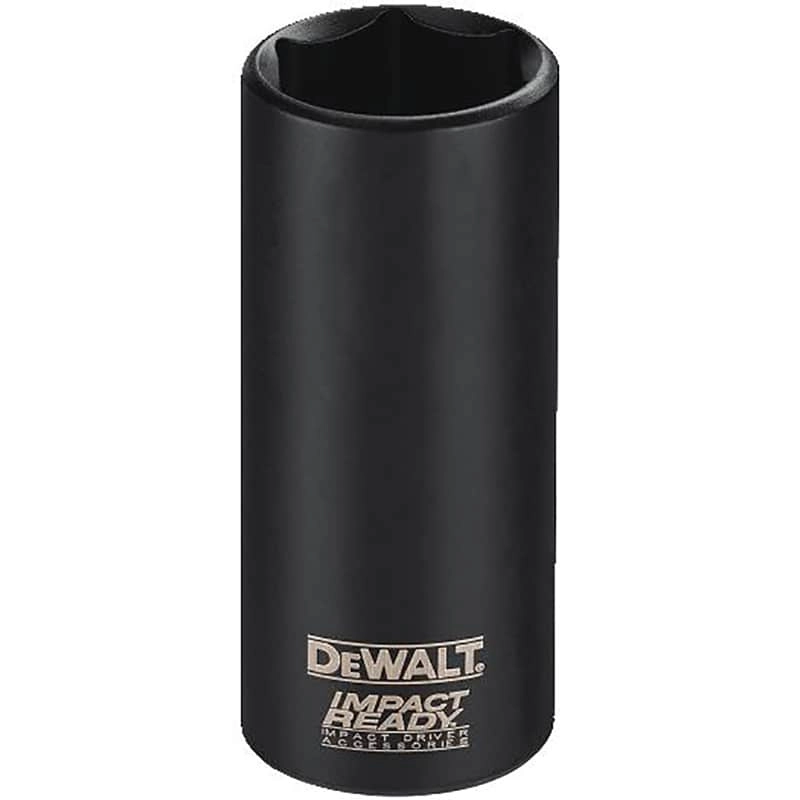 Dewalt IMPACT READY 3/8" Drive 6-Point Deep Socket, 3/8"