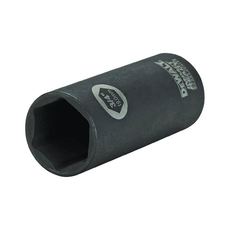 Dewalt IMPACT READY 3/8" Drive 6-Point Deep Socket, 3/4"